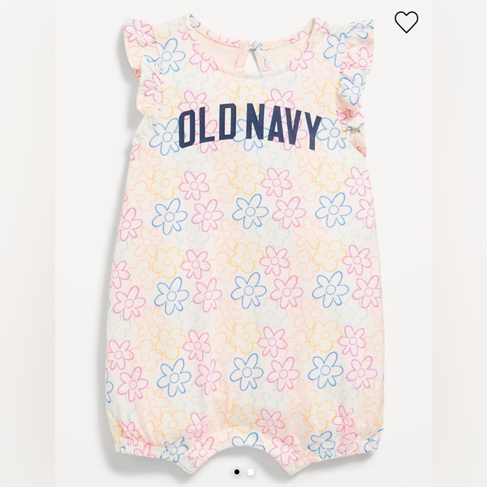 Old Navy Kids Floral Romper - Pink, Blue, Yellow